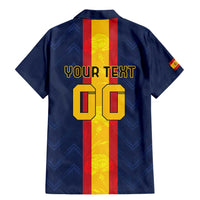 Custom Spain Football Family Matching Mermaid Dress and Hawaiian Shirt La Roja With Carnation Pattern