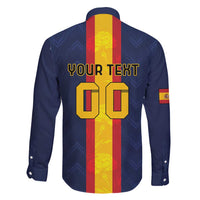 Custom Spain Football Family Matching Puletasi and Hawaiian Shirt La Roja With Carnation Pattern