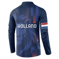 Netherlands Football Button Sweatshirt Lion Head Simply Het Nederlands Elftal