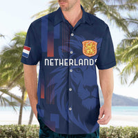 Netherlands Football Hawaiian Shirt Lion Head Simply Het Nederlands Elftal