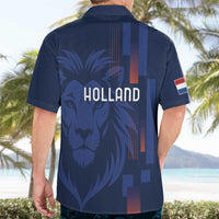Netherlands Football Hawaiian Shirt Lion Head Simply Het Nederlands Elftal