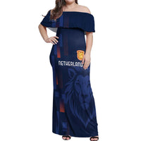 Netherlands Football Off Shoulder Maxi Dress Lion Head Simply Het Nederlands Elftal