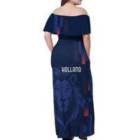 Netherlands Football Off Shoulder Maxi Dress Lion Head Simply Het Nederlands Elftal