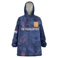 Netherlands Football Wearable Blanket Hoodie Lion Head Simply Het Nederlands Elftal
