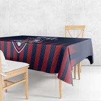 Custom France Football Tablecloth Les Bleus Gallic Rooster