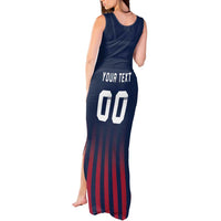 Custom France Football Tank Maxi Dress Les Bleus Gallic Rooster
