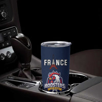 Custom France Football Tumbler Cup Les Bleus Gallic Rooster