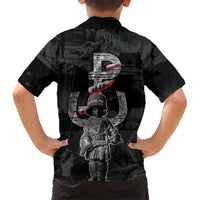 Warsaw Uprising 1944 Family Matching Off Shoulder Short Dress and Hawaiian Shirt Polska Walczy WWII Insurrectionist