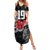 Warsaw Uprising 1944 Family Matching Summer Maxi Dress and Hawaiian Shirt Polska Walczy WWII Insurrectionist