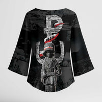 Warsaw Uprising 1944 Kimono Sleeve Blouse Polska Walczy WWII Insurrectionist