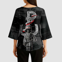 Warsaw Uprising 1944 Kimono Sleeve Blouse Polska Walczy WWII Insurrectionist