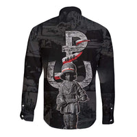 Warsaw Uprising 1944 Long Sleeve Button Shirt Polska Walczy WWII Insurrectionist