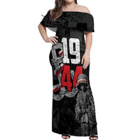 Warsaw Uprising 1944 Off Shoulder Maxi Dress Polska Walczy WWII Insurrectionist