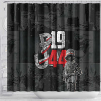 Warsaw Uprising 1944 Shower Curtain Polska Walczy WWII Insurrectionist
