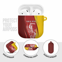 Warsaw Capital of Poland Personalized AirPods Case Syrenka Warszawska Sporty Style