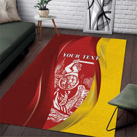 Warsaw Capital of Poland Personalized Area Rug Syrenka Warszawska Sporty Style