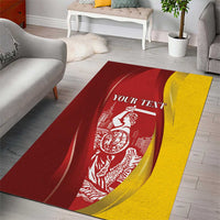 Warsaw Capital of Poland Personalized Area Rug Syrenka Warszawska Sporty Style