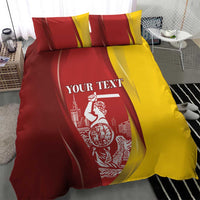 Warsaw Capital of Poland Personalized Bedding Set Syrenka Warszawska Sporty Style