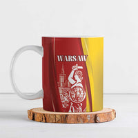 Warsaw Capital of Poland Personalized Ceramic Mug Syrenka Warszawska Sporty Style