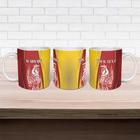 Warsaw Capital of Poland Personalized Ceramic Mug Syrenka Warszawska Sporty Style