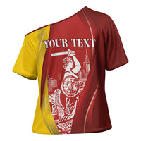 Warsaw Capital of Poland Personalized Cross Shoulder Shirt Syrenka Warszawska Sporty Style