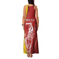 Warsaw Capital of Poland Personalized Family Matching Tank Maxi Dress and Hawaiian Shirt Syrenka Warszawska Sporty Style