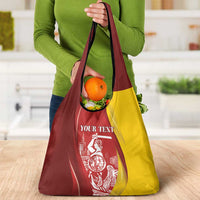 Warsaw Capital of Poland Personalized Grocery Bag Syrenka Warszawska Sporty Style