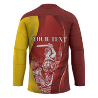 Warsaw Capital of Poland Personalized Hockey Jersey Syrenka Warszawska Sporty Style