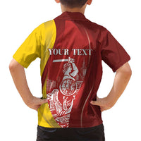 Warsaw Capital of Poland Personalized Kid Hawaiian Shirt Syrenka Warszawska Sporty Style