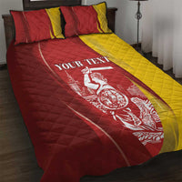 Warsaw Capital of Poland Personalized Quilt Bed Set Syrenka Warszawska Sporty Style