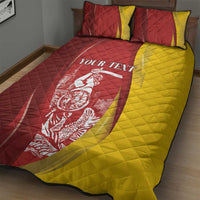 Warsaw Capital of Poland Personalized Quilt Bed Set Syrenka Warszawska Sporty Style