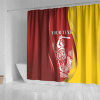 Warsaw Capital of Poland Personalized Shower Curtain Syrenka Warszawska Sporty Style