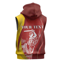 Warsaw Capital of Poland Personalized Sleeveless Hoodie Syrenka Warszawska Sporty Style