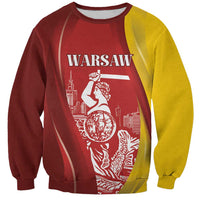 Warsaw Capital of Poland Personalized Sweatshirt Syrenka Warszawska Sporty Style