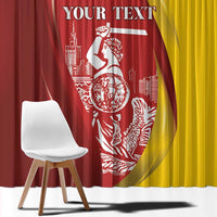 Warsaw Capital of Poland Personalized Window Curtain Syrenka Warszawska Sporty Style