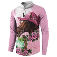 Kentucky Horse Racing Button Sweatshirt Mint Julep Cocktail