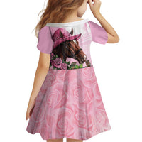 Kentucky Horse Racing Family Matching Off Shoulder Maxi Dress and Hawaiian Shirt Mint Julep Cocktail