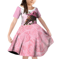 Kentucky Horse Racing Family Matching Off Shoulder Short Dress and Hawaiian Shirt Mint Julep Cocktail