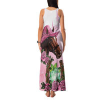 Kentucky Horse Racing Family Matching Tank Maxi Dress and Hawaiian Shirt Mint Julep Cocktail