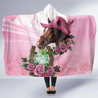 Kentucky Horse Racing Hooded Blanket Mint Julep Cocktail