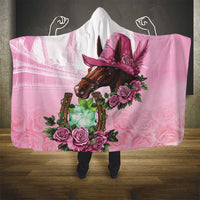 Kentucky Horse Racing Hooded Blanket Mint Julep Cocktail