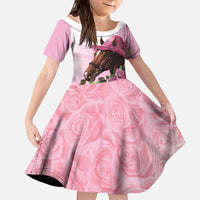 Kentucky Horse Racing Kid Short Sleeve Dress Mint Julep Cocktail