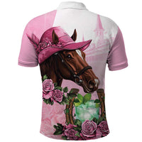 Kentucky Horse Racing Polo Shirt Mint Julep Cocktail