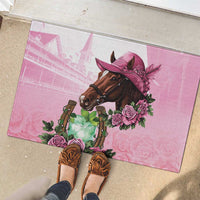 Kentucky Horse Racing Rubber Doormat Mint Julep Cocktail