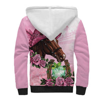 Kentucky Horse Racing Sherpa Hoodie Mint Julep Cocktail