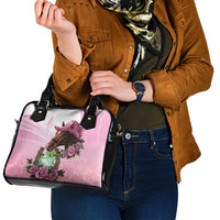 Kentucky Horse Racing Shoulder Handbag Mint Julep Cocktail