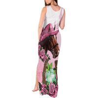 Kentucky Horse Racing Tank Maxi Dress Mint Julep Cocktail