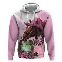 Kentucky Horse Racing Zip Hoodie Mint Julep Cocktail