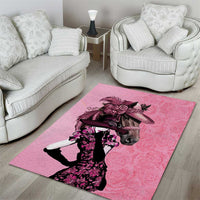 Kentucky Horse Racing Area Rug Derby Ladies With Roses