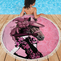 Kentucky Horse Racing Beach Blanket Derby Ladies With Roses